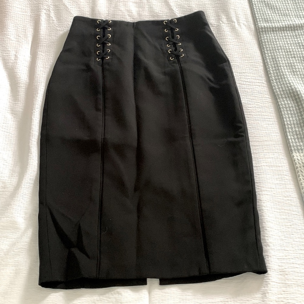 Long Black Pencil Skirt